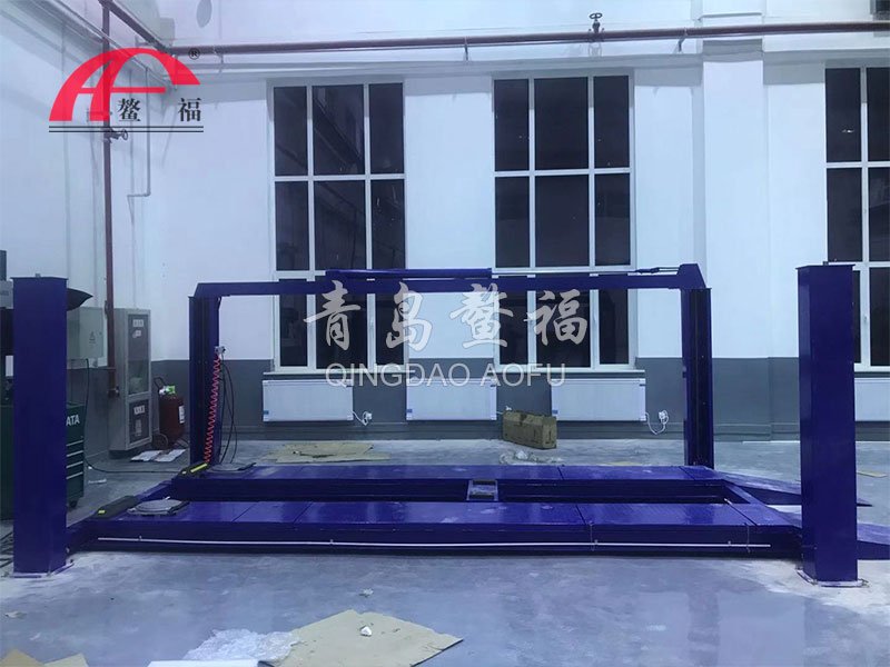 酒泉帶側(cè)滑板四柱舉升機維修案例